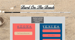 Desktop Screenshot of bardonthebeach.net